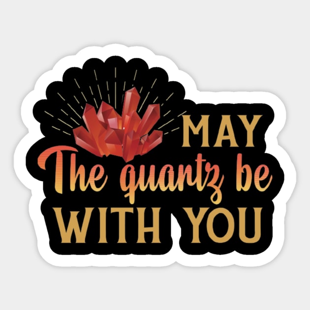 May the Quartz Be With You Crystals Sticker by Ghost Of A Chance 